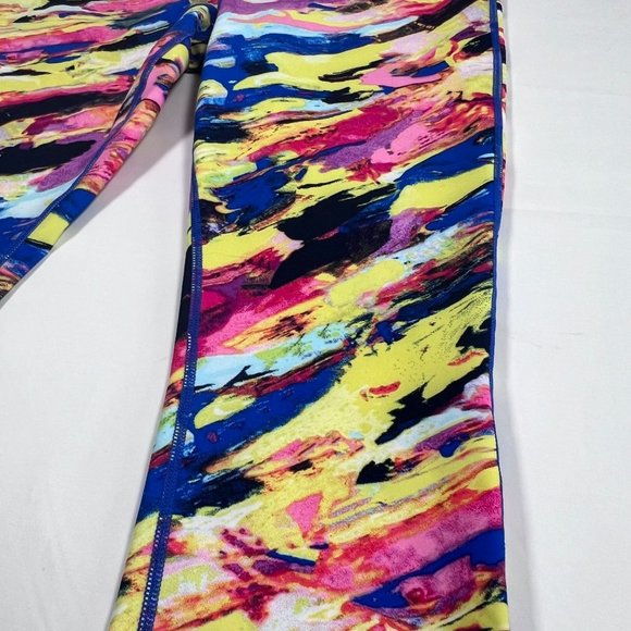 Athletic Works Womens Large Active High Rise Fashion Legging Colorful Running - Picture 2 of 11